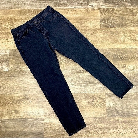 AMERICAN EAGLE Plus HI RISE GIRLFRIEND black jeans women’s size 14 XLong - Picture 1 of 10